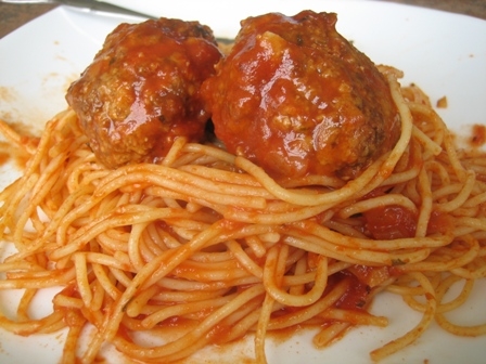 Grab and Go Spaghettin and meatballs